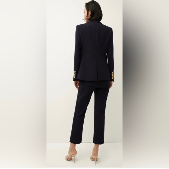 Veronica Beard Dickey Jacket Navy with Gold Buttons Size 4 - Picture 3 of 7